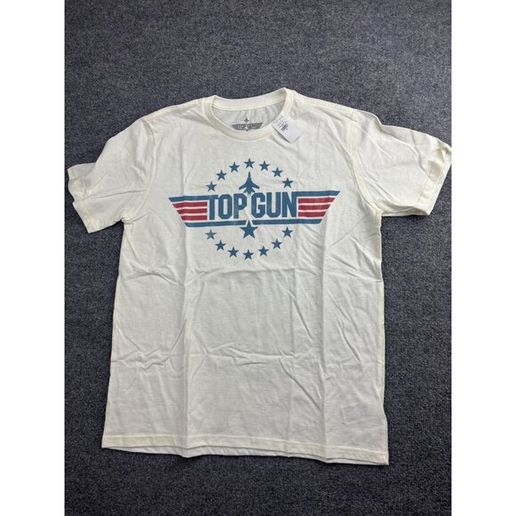 Top Gun Other - Top Gun Shirt Mens Medium White Logo Graphic Tee Movie Tagless Short Sleeve
